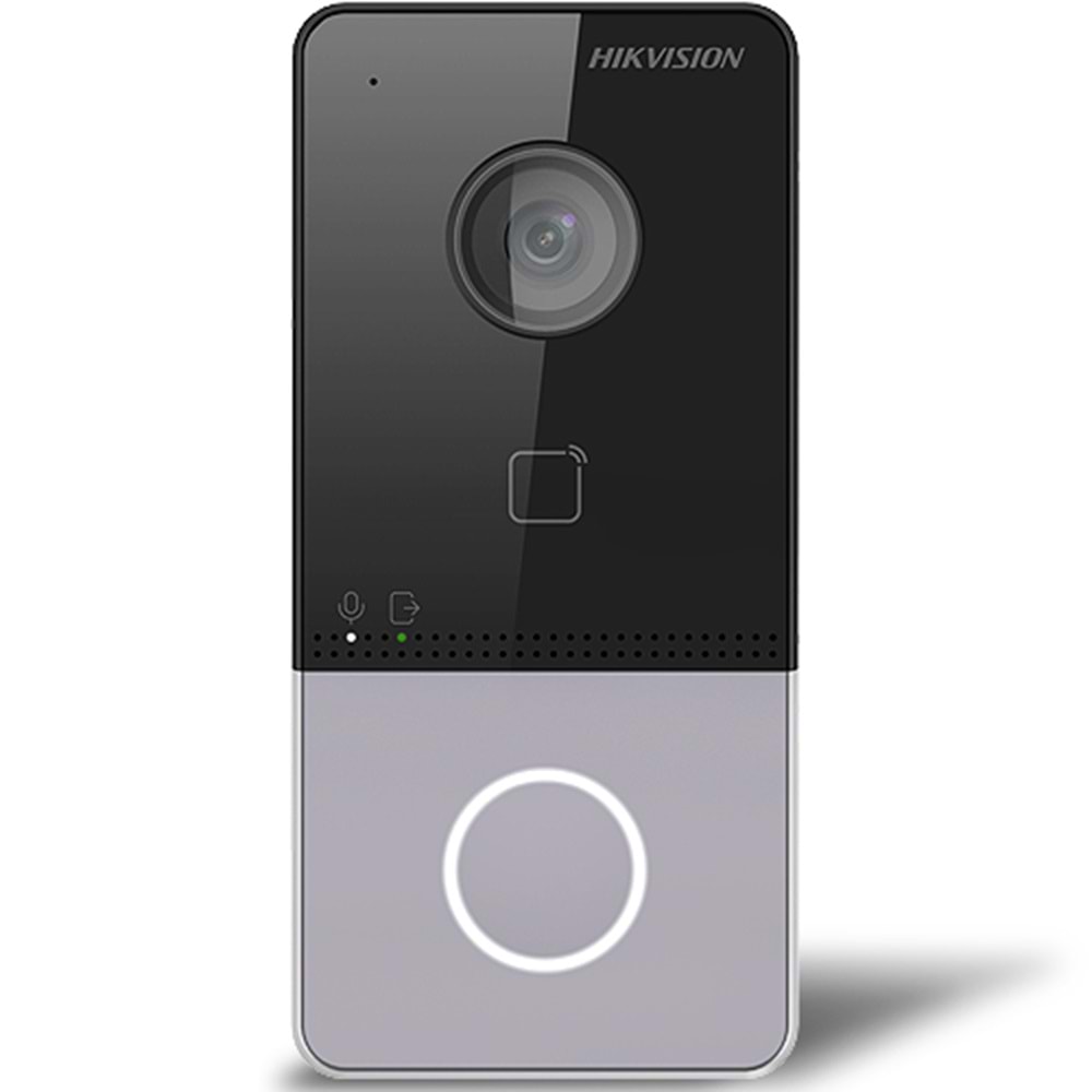 HIKVISION (DS-KV6113-WPE1) VİLLA ZİL PANELİ (KARTLI VE BUTON GEÇİŞ ÖZELLİKLİ) 