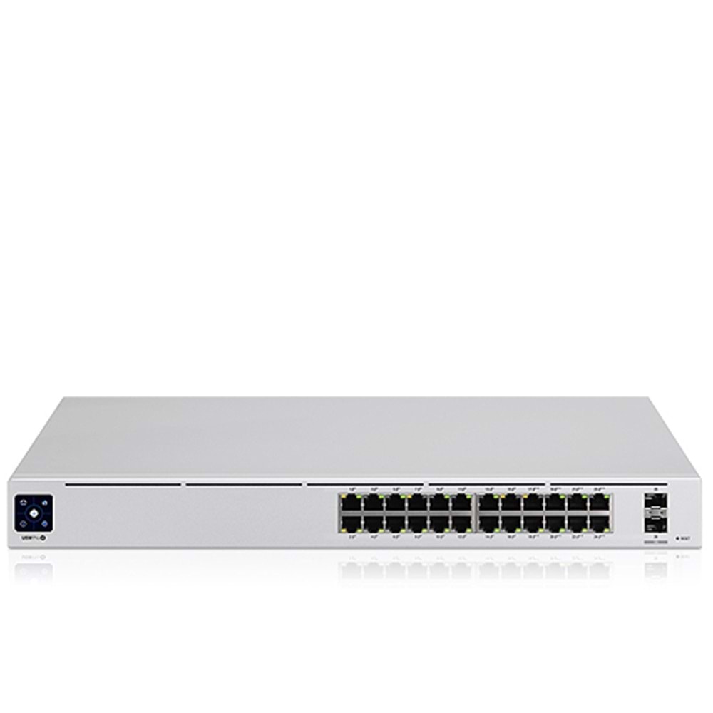 UBNT (USW-24-POE) 24 PORT 16xPOE 2xSFP 10/100/1000 95W RACKMOUNT SWITCH(YÖNETİLEBİLİR) 