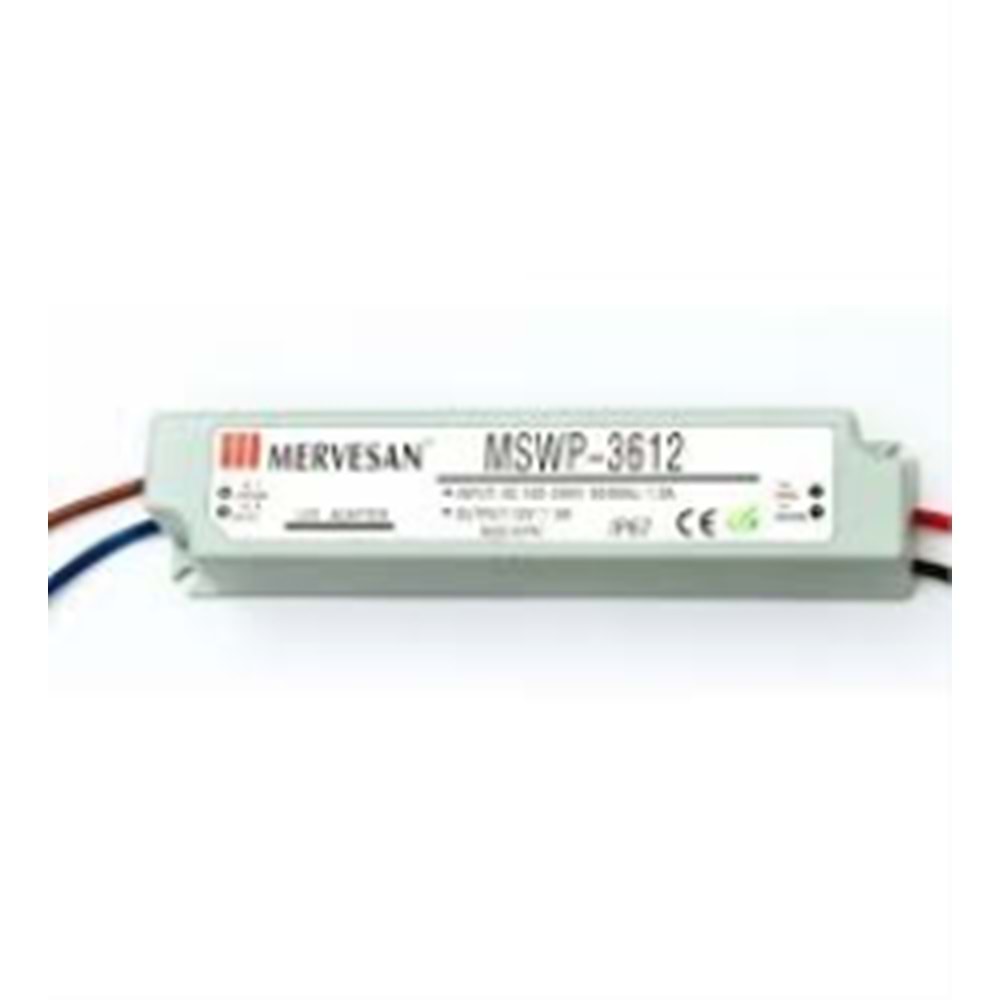 MERVESAN (MTWP-3612) 12V 3A 36W IP67 ADAPTÖR