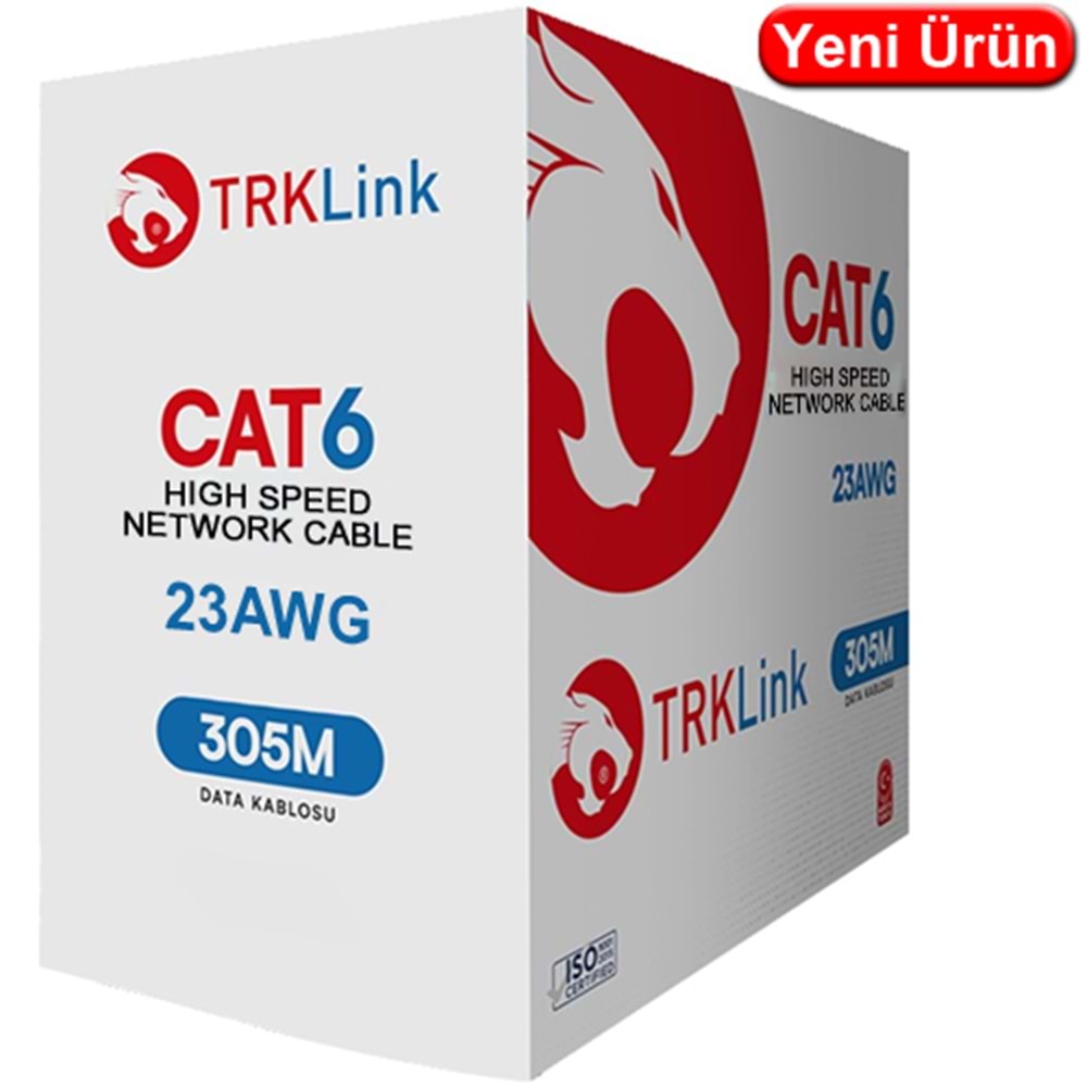TRK-LINK (CCA) CAT6 23AWG UTP CCA GRİ KABLO (305MT.) 