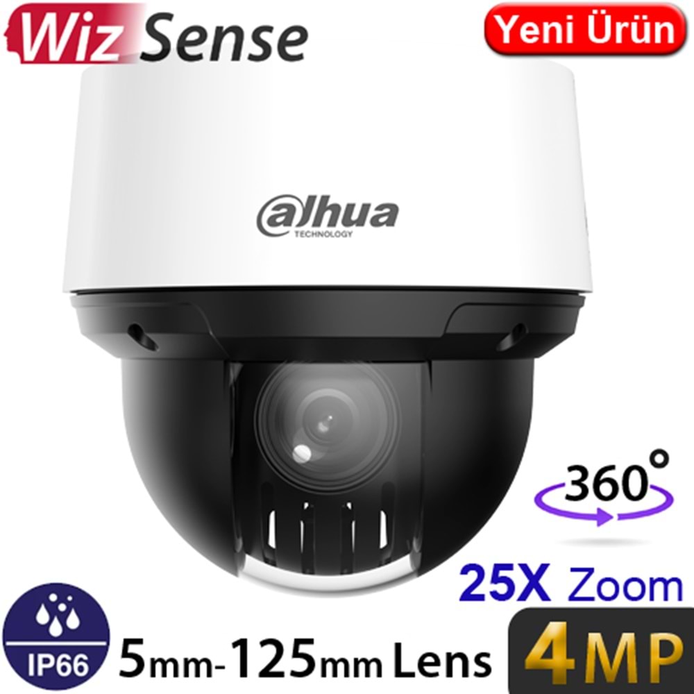 DAHUA (SD4A425DB-HNY) 1/2.8 CMOS 4MP 5-125MM 25X OPTIK STARLIGHT IR PTZ KAMERA 100MT