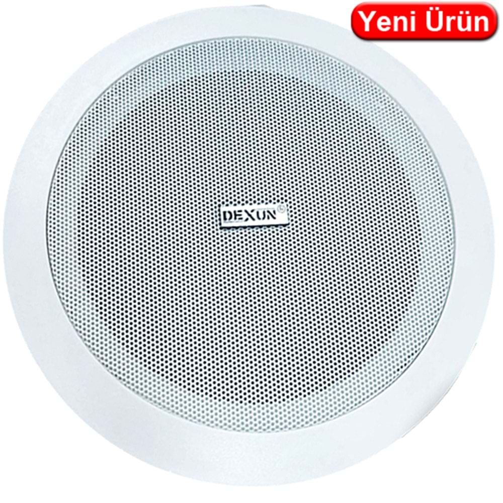 DEXUN (D-13T) 13CM ALÇIPAN TİP TRAFOLU BEYAZ TAVAN HOPARLÖRÜ
