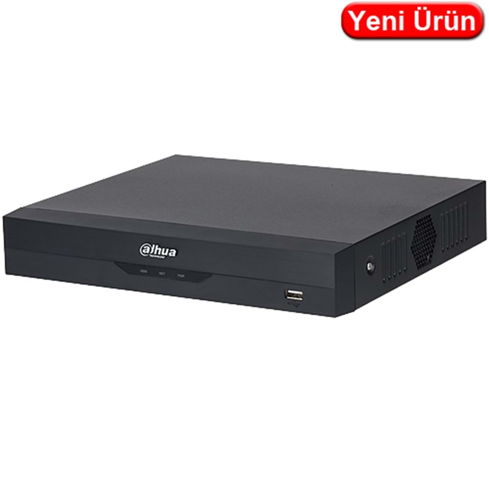 DAHUA (XVR5104HS-5M-I3) 4 KANAL 1080P 1x6TB 5MP HDCVI DESTEĞİ 1XHDMI 1XVGA 2XUSB 1XRJ45 XVR KAYIT