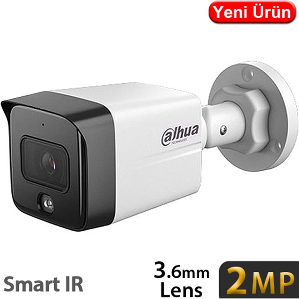 DAHUA (IPC-HFW1230TC1-SA) 2MP 3.6MM SD KART DAH. MİK. METAL SMART IR BULLET IP KAMERA-30MT.
