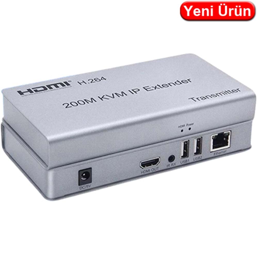 NOVACOM (NVC-KVM200) KVM EXTENDER HDMI+USB+IR 200MT