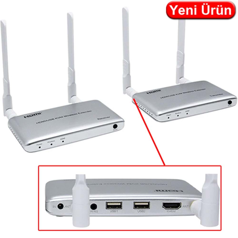 NOVACOM (NVC-HDWE200) KVM WIRELESS EXTENDER HDMI+USB+IR 200MT