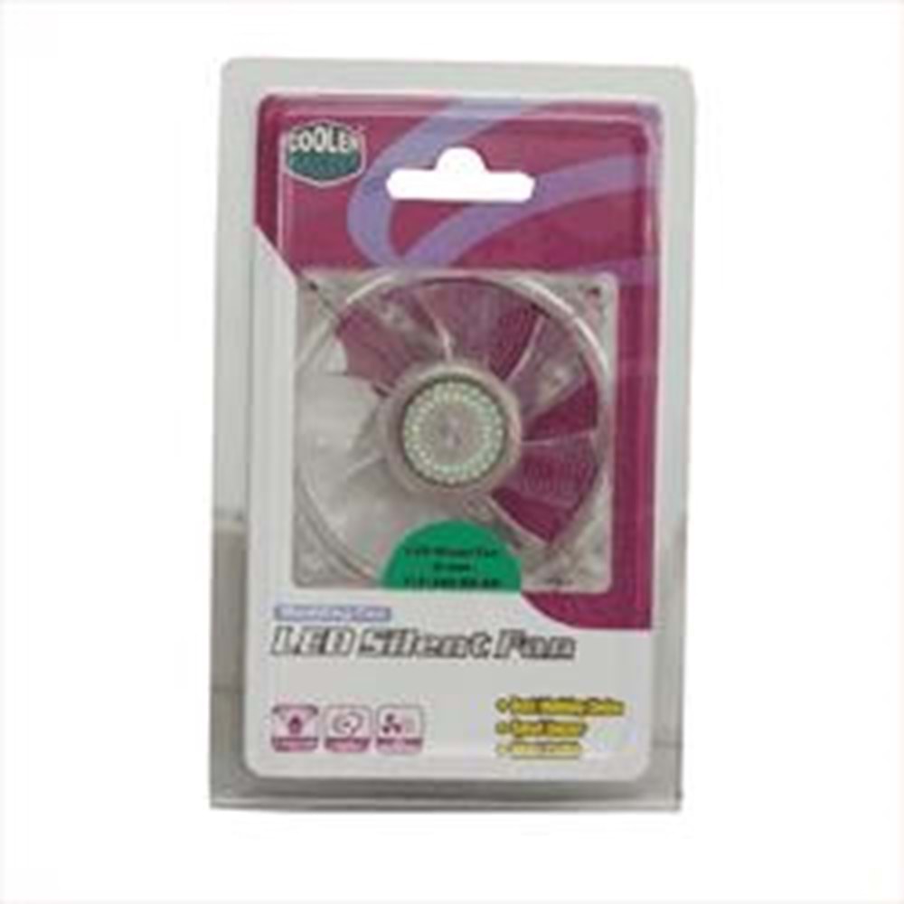 COOLERMASTER (8*8*2.5CM 12V) IŞIKLI YEŞİL KASA FAN