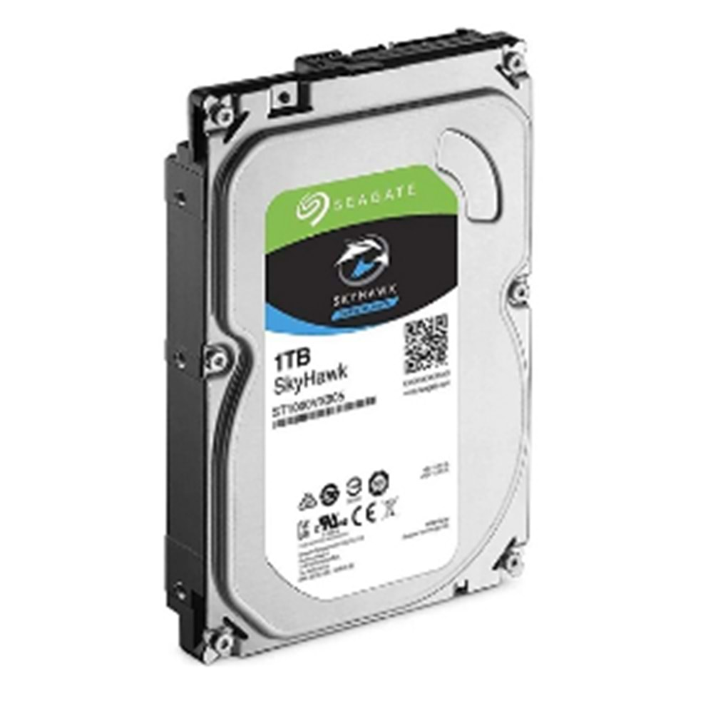 SEAGATE SKYHAWK (ST1000VX013) 1TB 3.5 INC 64MB 5900RPM SATA3 7/24 GÜVENLİK HARDDISK