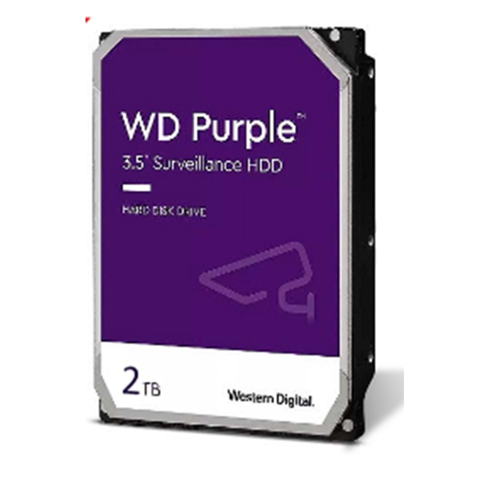 WESTERN DIGITAL PURPLE (WD23PURZ) 2TB 3.5 INC 256MB 7/24 GÜVENLİK HARDDISK