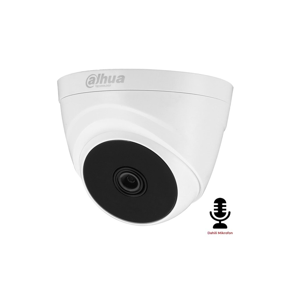 DAHUA HAC-T1A21P-A 0280B 2MP HDCVI IR Dome Kamera (Dahili Ses)