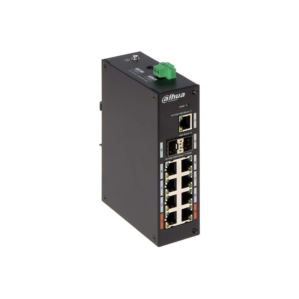 DAHUA PFS3211-8GT-120 8 Port PoE (Yönetilmeyen) ile 11-Port Gigabit Switch