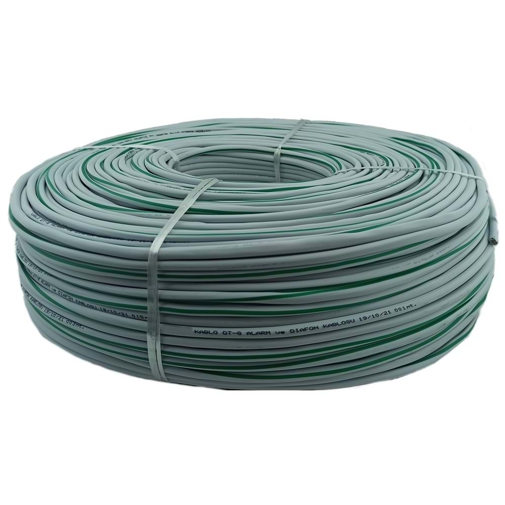 DT8 Diafon ve Alarm Kablosu 6x0.15 mm (100MT)