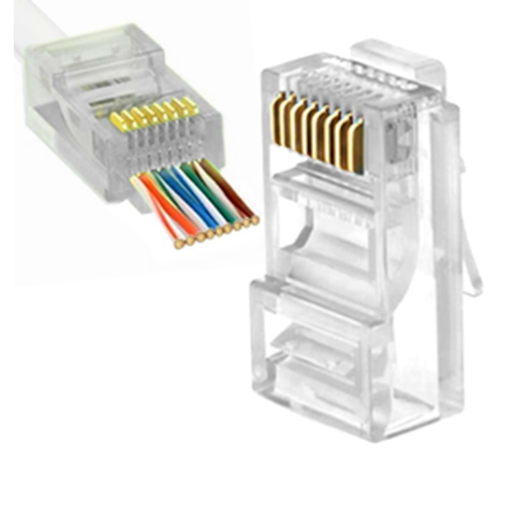EZ RJ45 KONNEKTÖR 100 'lü PAKET