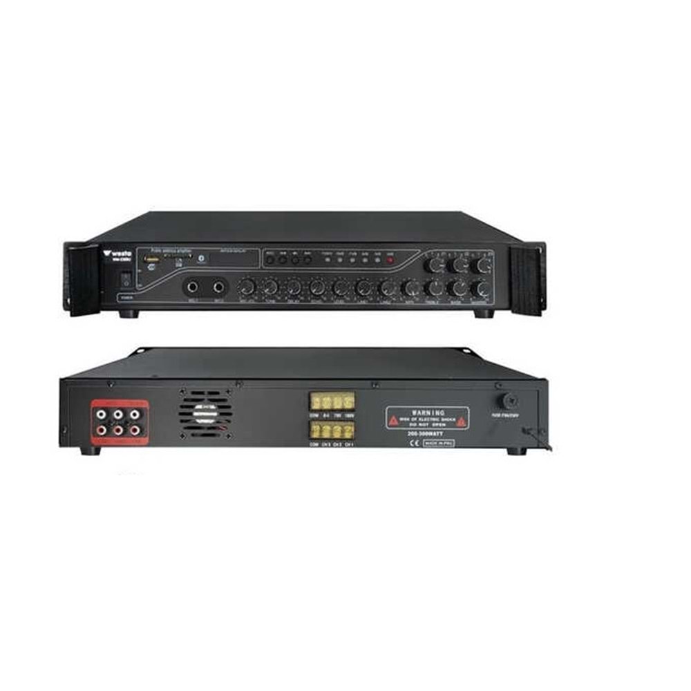 WESTA WM-2300U - 3 BÖLGELİ 150-300W MİXER AMFİ
