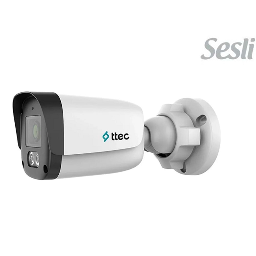 TTECH IPBP-2330M 2 MP DAHİLİ SESLİ 2.8 MM LENSLİ IP BULLET KAMERA SD KART DESTEKLİ ULTRA H.265+