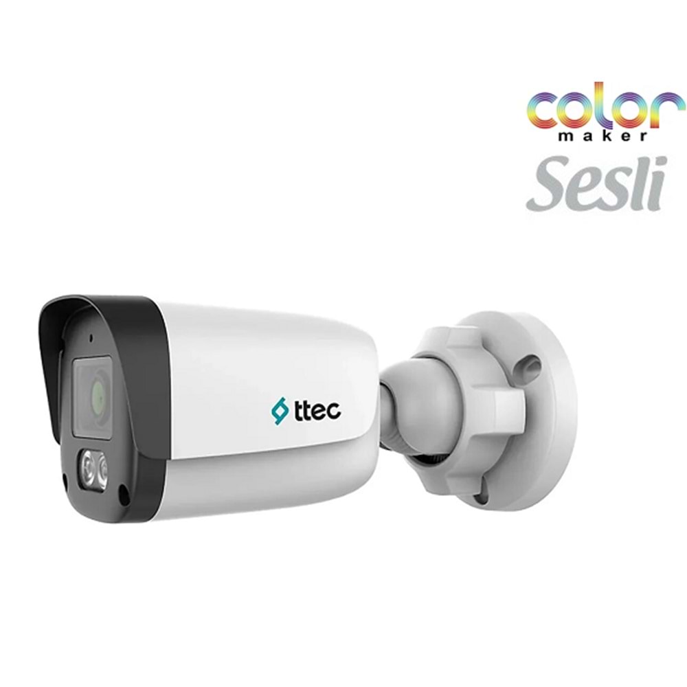 TTEC IPBP-2330M-M/SL 2 MP DAHİLİ SESLİ GECE RENKLİ 2.8 MM LENSLİ IP BULLET KAMERA SD KART DESTEKLİ H.265+ 30 MT GECE GÖRÜŞ