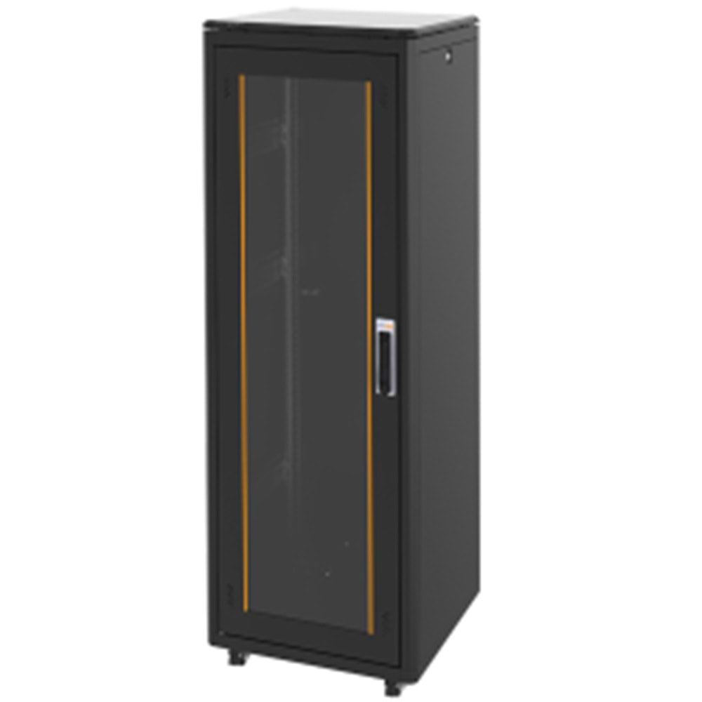 FREELINK (U1420) 42U DİKİLİ TİP W=600 D=600mm DİKİLİ TİP SİYAH KABİN 