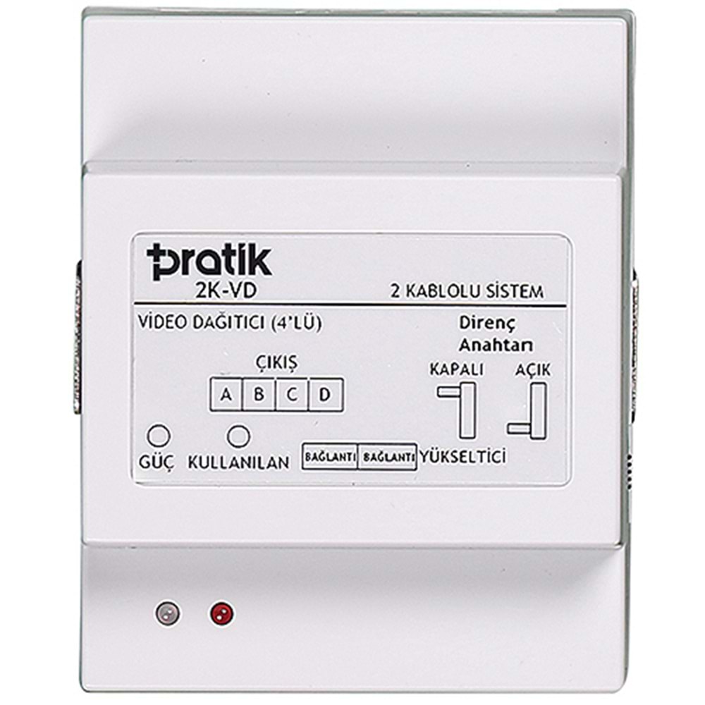 PRATİK KART (2K-VD4) 4 ÇIKIŞLI VIDEO DAĞITICI 