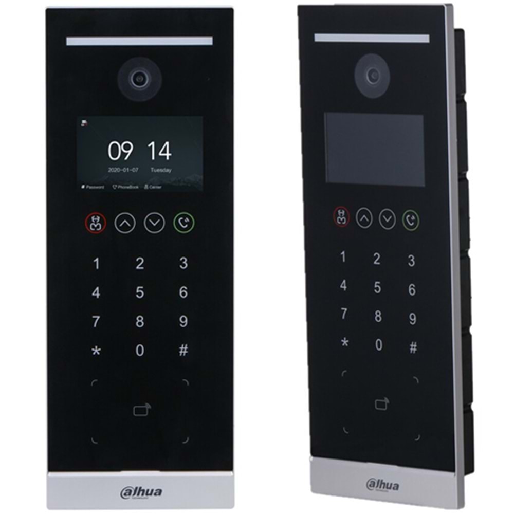 OUTLET DAHUA (VTO6521H) 4.3 INC APARTMAN TİPİ ZİL PANELİ DOKUMANTİK IP65 (MIFARE KART+ŞİFRE)