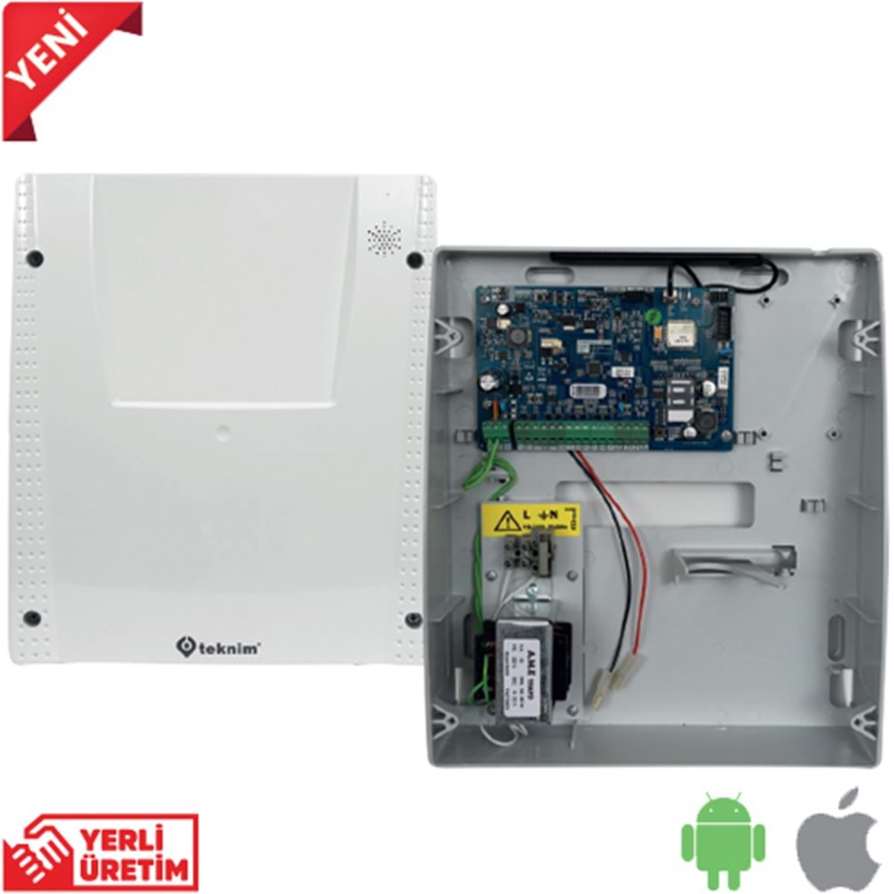 TEKNİM (TSP-5324) GSM/GPRS Lİ PARS SERİSİ ALARM PANELİ (KEYPAD VE AKÜ HARİÇTİR) 