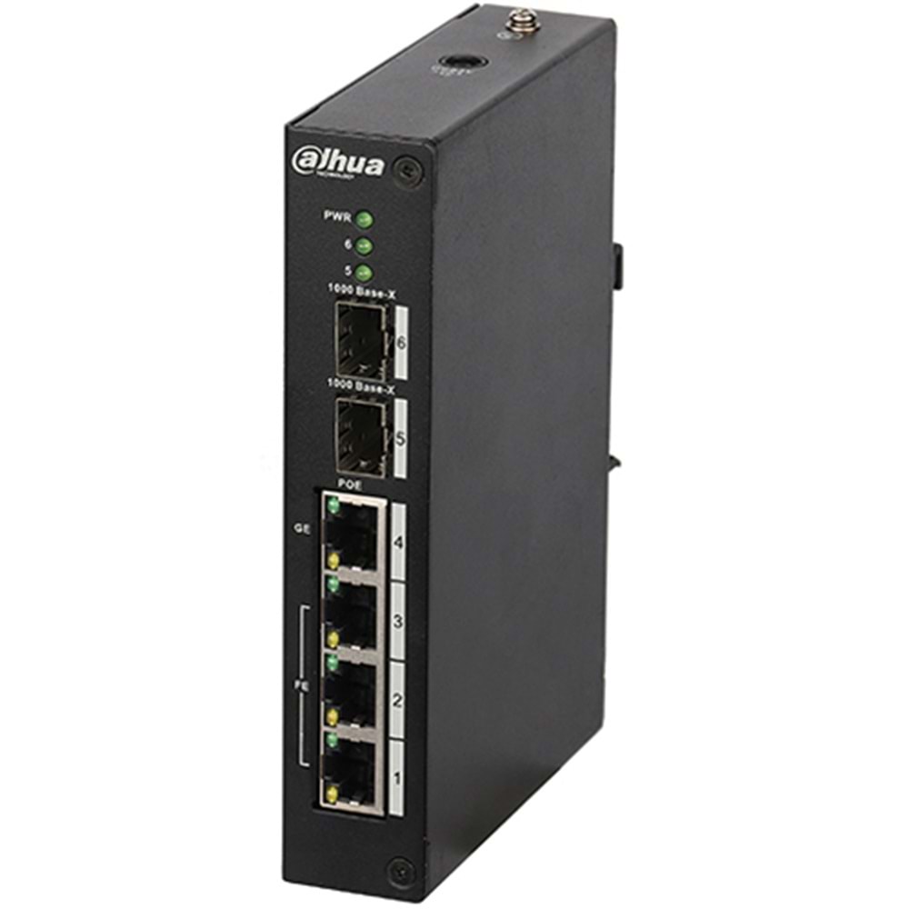 DAHUA (PFS3206-4P-96) 4 PORT (3FE PoE + 1GE Hİ-POE+ 2GE SFP, TOPLAM 96W POE) SWITCH 