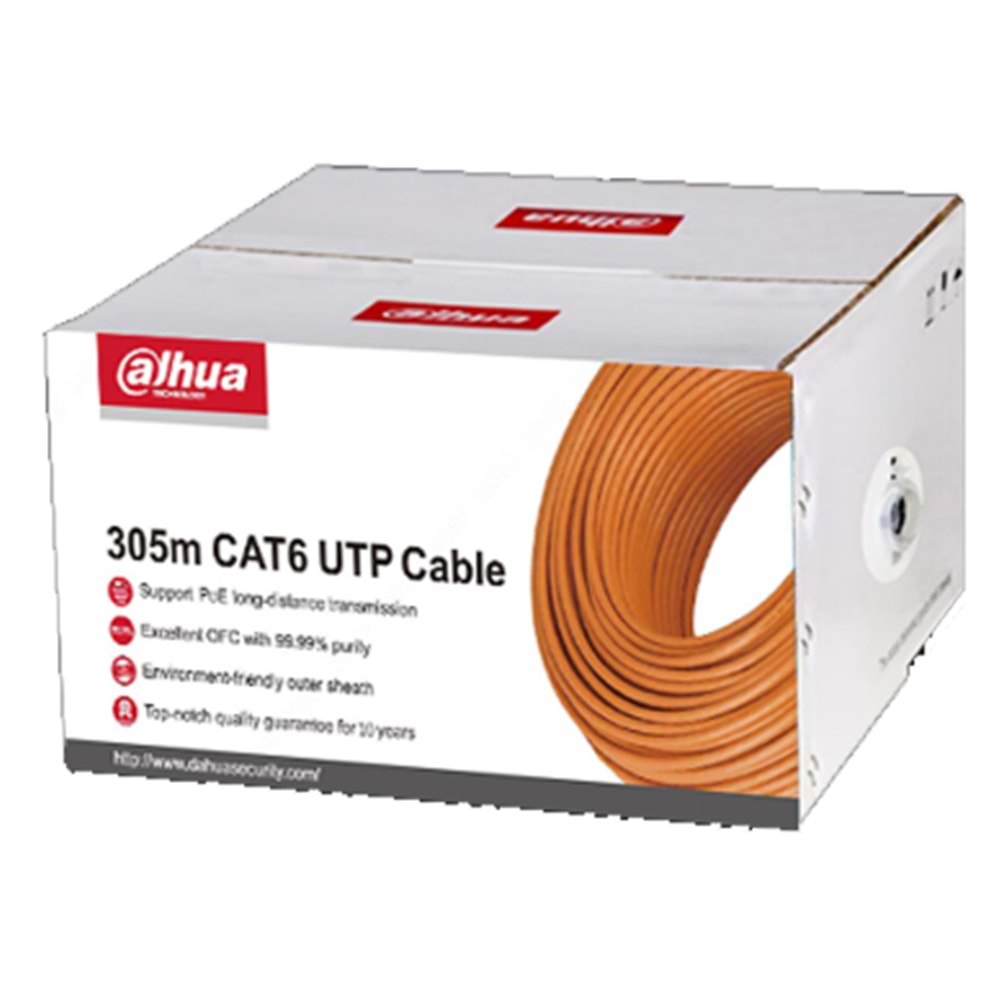 DAHUA (PFM920I-6UN-C) CAT6 UTP BAKIR KABLO (305MT.) GRI