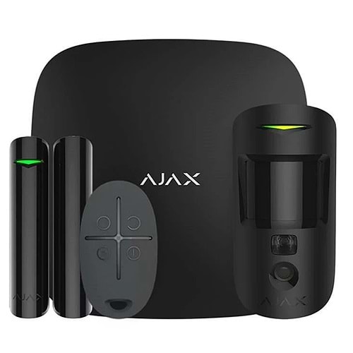 AJAX (20291) STARTERKIT CAM KABLOSUZ ALARM SETİ (SİYAH) 