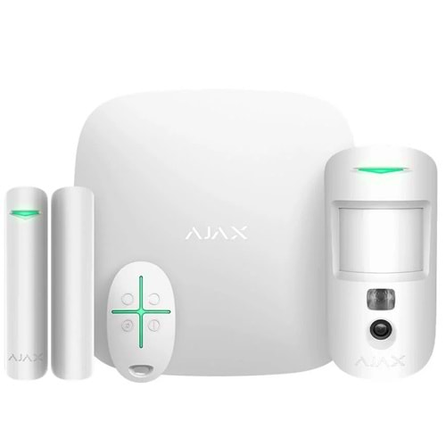 AJAX (20293) STARTERKIT CAM KABLOSUZ ALARM SETİ (BEYAZ) 