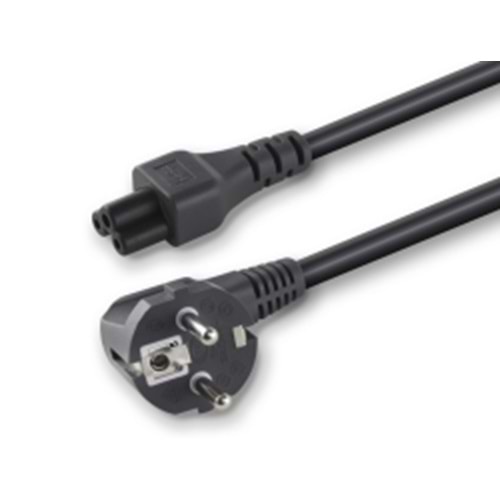 TEKNOGREEN (PC-02) 1,5MT NOTEBOOK POWER KABLOSU 3x0.75MM KESİT (YONCA UÇ) 