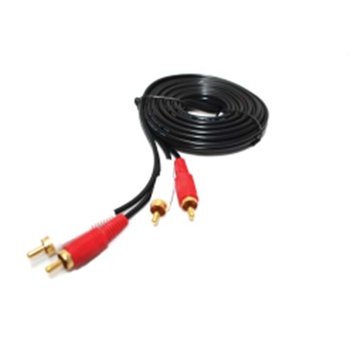 TEKNOGREEN (TKRS-005) 5 MT. 3.5mm STEREO/2*RCA KABLO (GOLD) 
