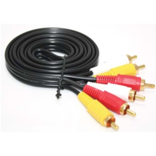 TEKNOGREEN (TK3R-015) 1,5 MT.3*RCA+3*RCA KABLO (GOLD)