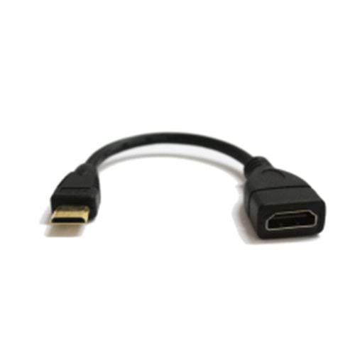 TEKNOGREEN (TKH-888) HDMI DİŞİ TO MİNİ HDMI SORT KABLO