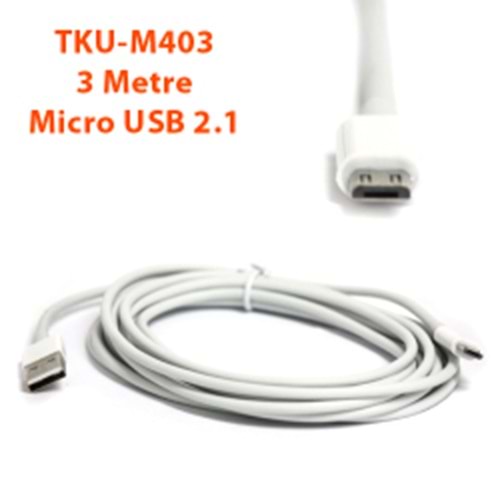 TEKNOGREEN (TKU-M403) USB TO MICRO USB 2.1 3MT.KABLO 