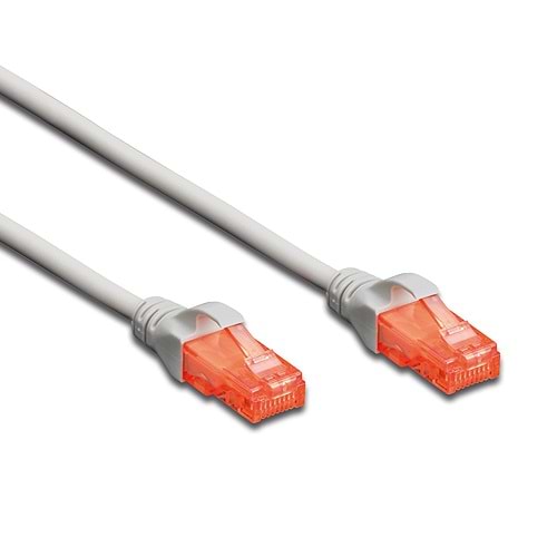 DIGITUS (DK.1617.0025) 0.25 MT. CAT6 UTP LSZH BAKIR PATCH KABLO GRİ 