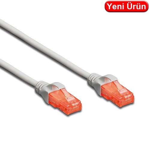 DIGITUS (DK.1617.010) 1 MT. CAT6 UTP LSZH BAKIR PATCH KABLO GRİ