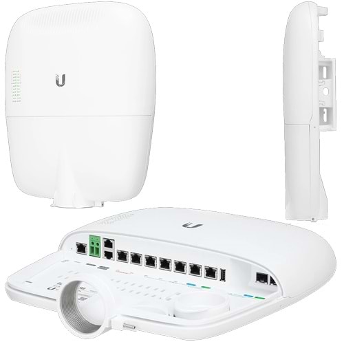 UBNT (EP-R8) 8 PORT 10/100/1000 600MHZ 2xSFP POE OUTDOOR ROUTER