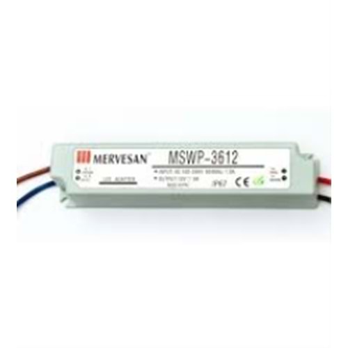 MERVESAN (MTWP-3612) 12V 3A 36W IP67 ADAPTÖR 
