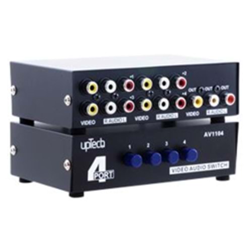 UPTECH (AV1104) AUDIO VIDEO ÇOKLAYICI 4 PORT
