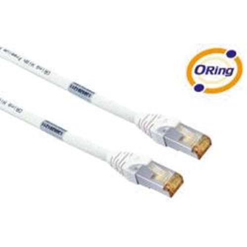 ORING (PC-SS06A01WH) 1MT.LSZH CAT6A FTP BEYAZ PATCH KABLO