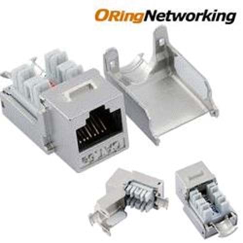 ORING (KJC6FR) RJ45 (8P/8C) CAT6 FTP DİK KEYSTONE JACK