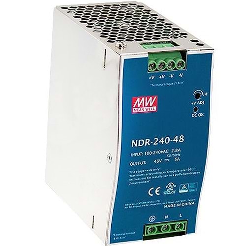 ORING (DR-240-48) DIN-RAIL POWER SUPPLY 240W 48VDC 5V 