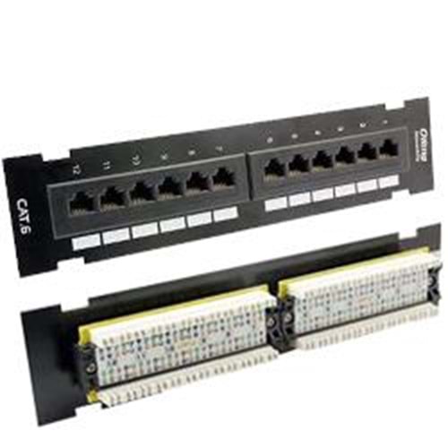 ORING (PPC6U12S) 12 PORT CAT6 UTP YATIK PATCH PANEL 