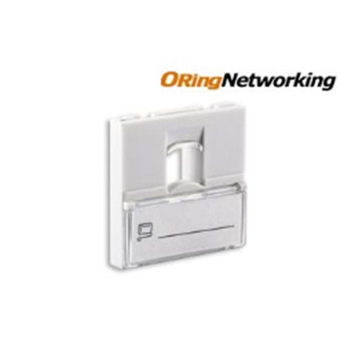 ORING (WO-FP121) FACE PLATE 1 PORT with SLIDE DUST COVER 45*45mm 