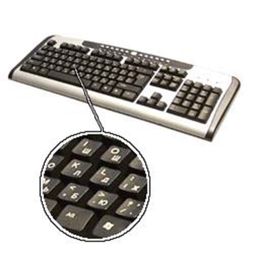 EVEREST (KB-801C) MULTIMEDYA PS/2 İNGİLİZCE RUSÇA GRİ-SİYAH KLAVYE