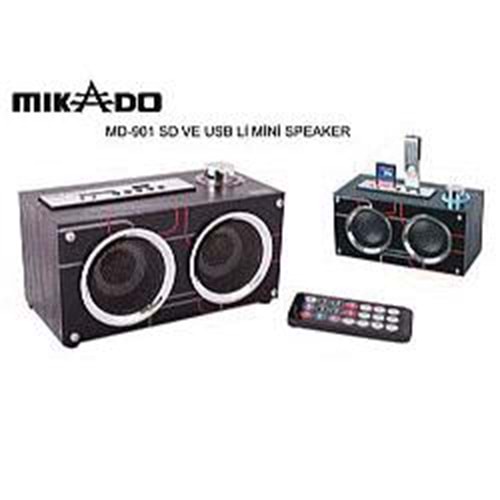 MIKADO (MD-901) IPOD+USB+SD ŞARJ EDİLEBİLİR SPEAKER