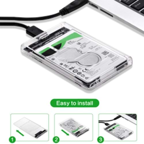 CODEGEN (CDG-HDC-30T) 2.5 INC USB 2.0 ŞEFFAF HARDDISK KUTUSU
