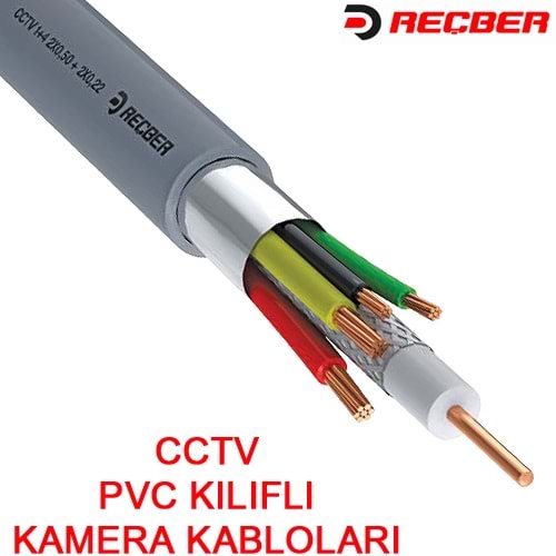REÇBER (306052) 2+1 RG59 MİNİ 2*0.50mm CCTV KABLOSU (500MT.) 