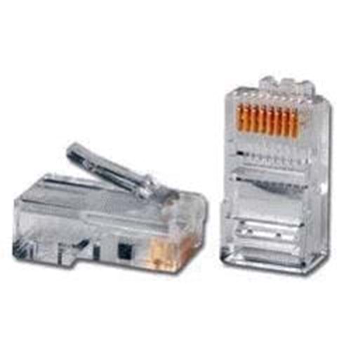 FREELINK (E2206-100) RJ45 (8P/8C) MODÜLER PLUG CAT5E (PAKET 100 ADET)