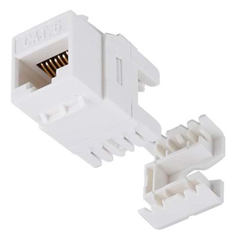 FREELINK (E2427) RJ45 (8P/8C) ÇAKMALI KEYSTONE JACK CAT6 180 DERECE
