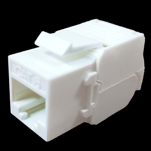 FREELINK (E2429) RJ45 (8P/8C) KEYSTONE JACK CAT6 180 DERECE KELEBEK TİP BEYAZ 